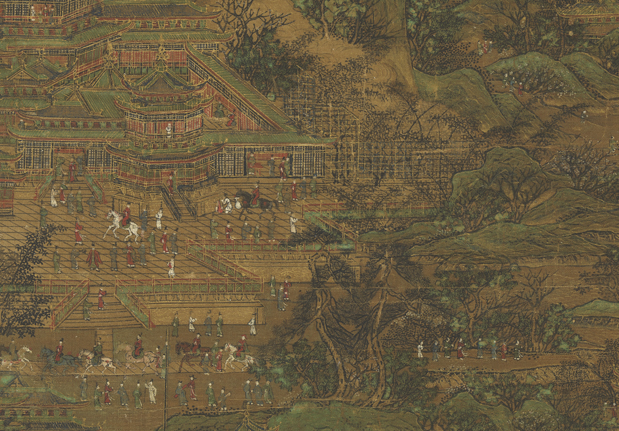 宋人畫杜甫麗人行 軸-China Archive